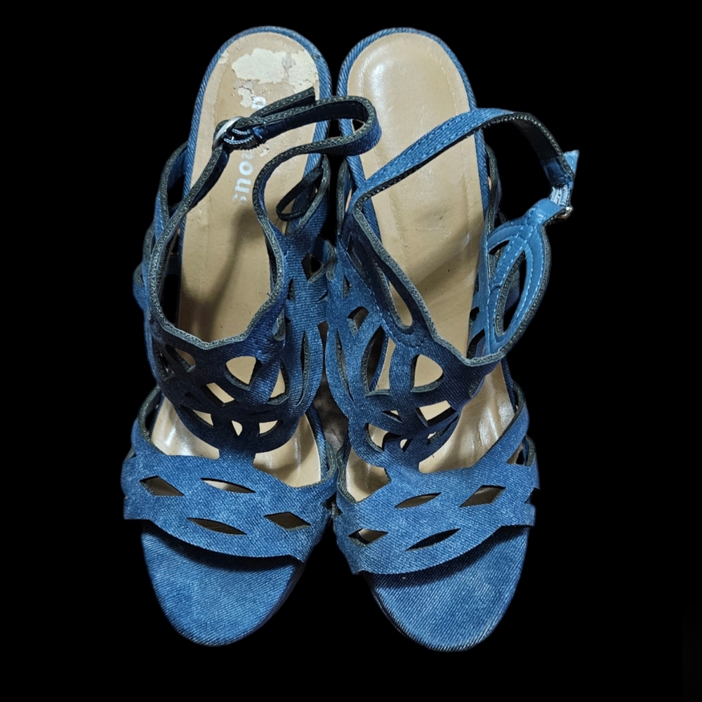 Dollhouse Jean like Sandal Wedges